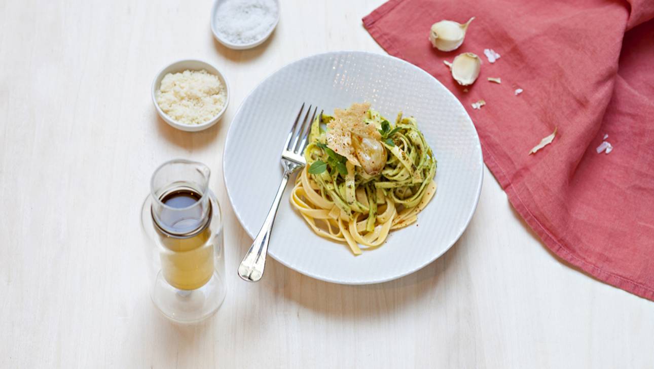 Tagliatelles au pesto