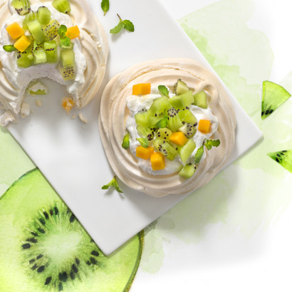 pavlova kiwi mangue